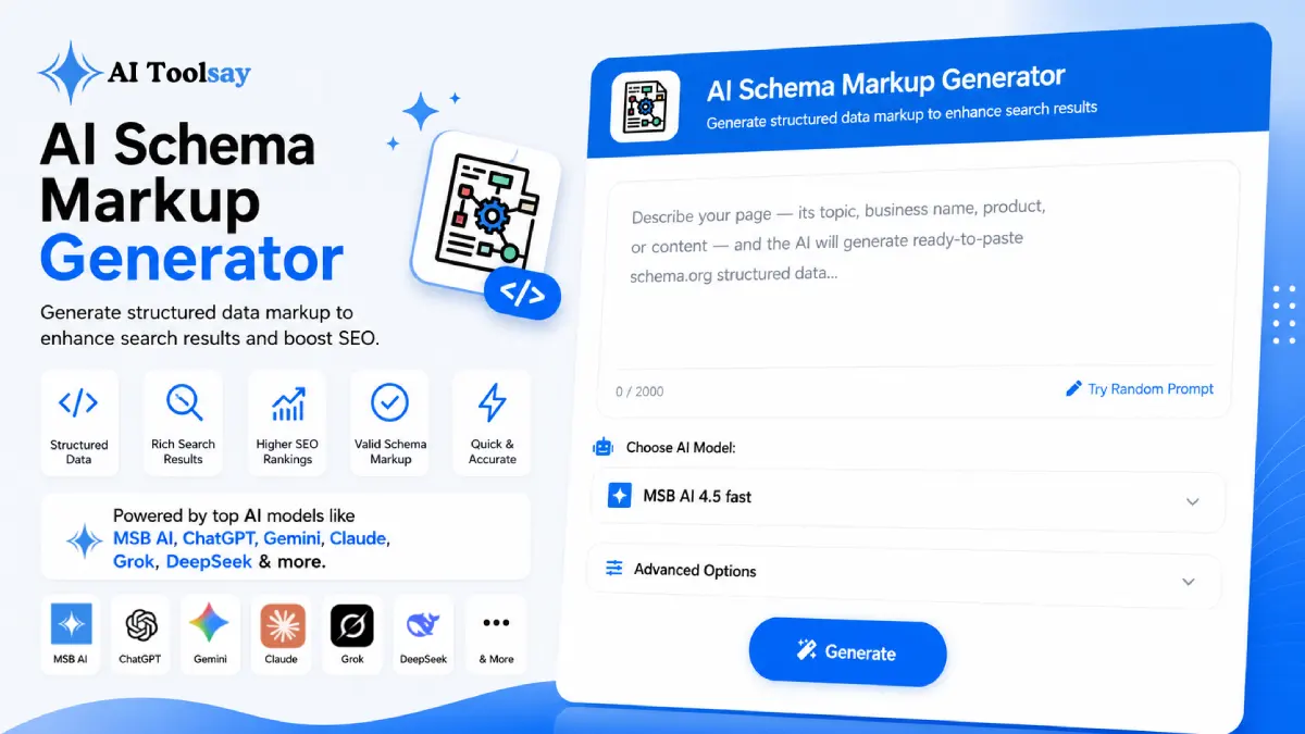 AI Schema Markup Generator